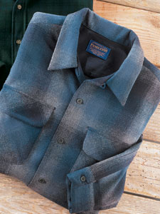 Pendleton Navy Plaid Wool Shirt