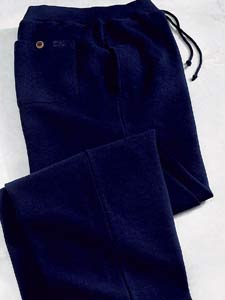 Flat-back Ribbed Pants