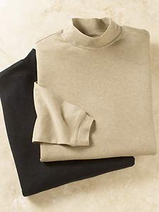 Heathered Mockneck