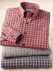 End-on-end Plaid Sport Shirt