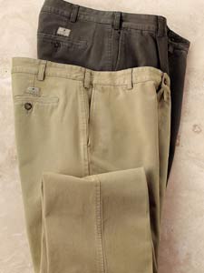 Pleated Twill Pants